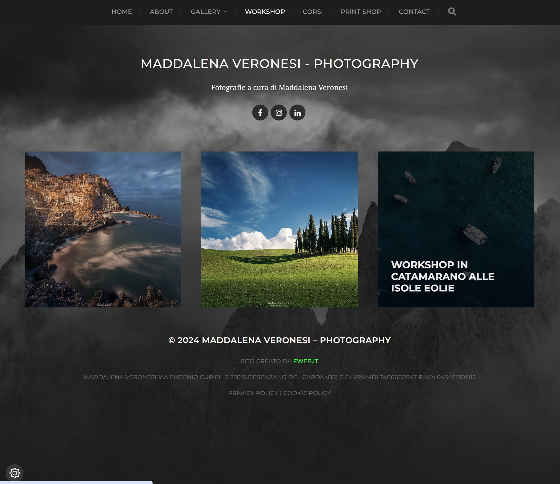 creazione sito web fotografia fotografa maddalena veronesi di brescia