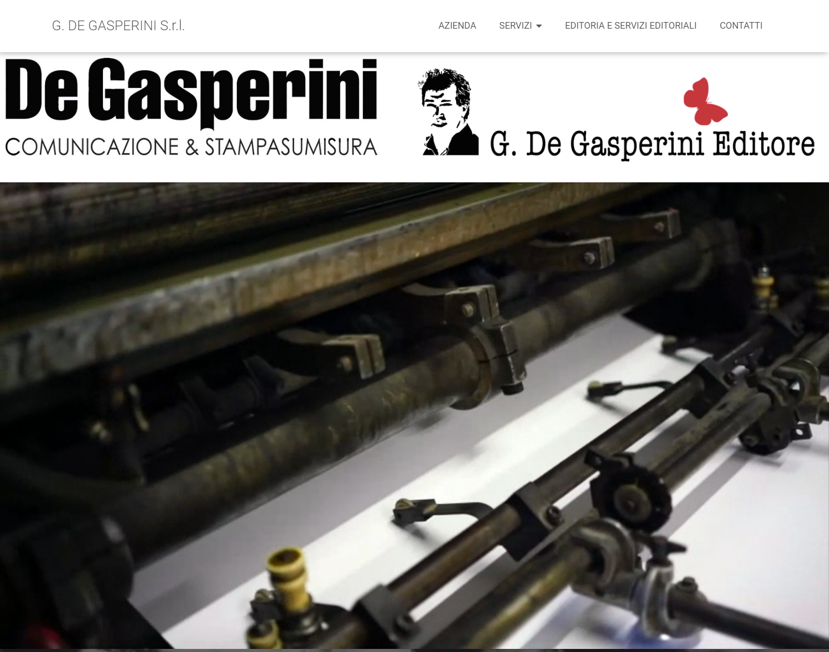 realizzazione sito web internet per tipografia De Gasperini di Desenzano del Garda Brescia